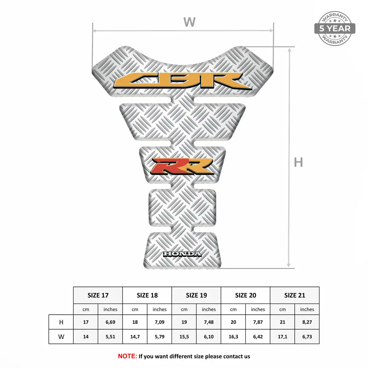 Honda Motorcycle Tank Decal Elite Edition