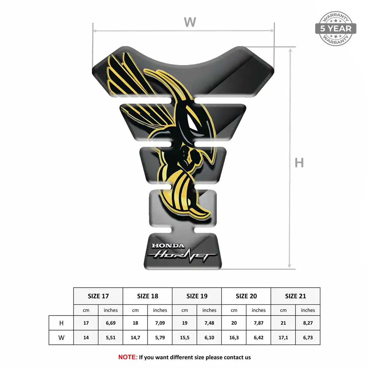 Honda Motorcycle Tank Decal Noble Edition