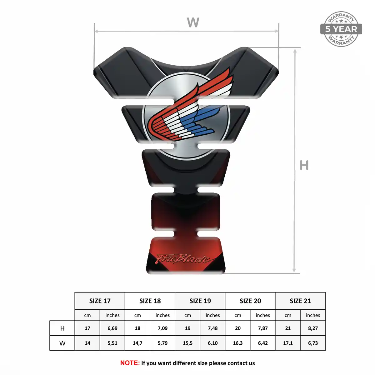 Honda Motorcycle Tank Pad Exclusive Series