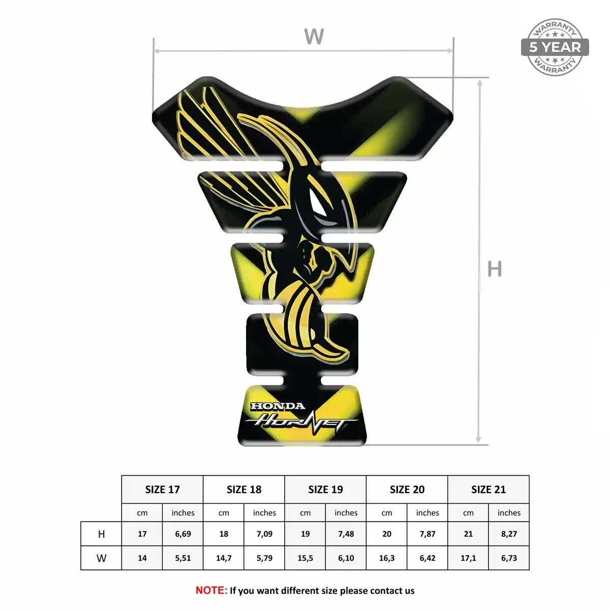 Honda Motorcycle Tank Pad Prestige Line