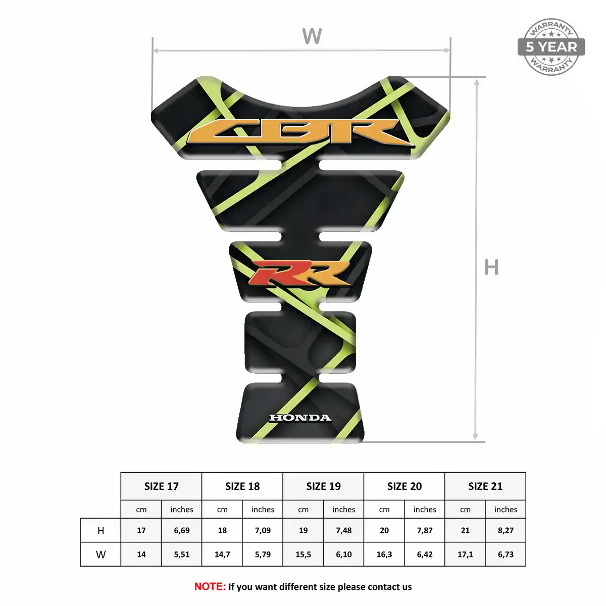 Honda Motorcycle Tank Pad Signature Grade