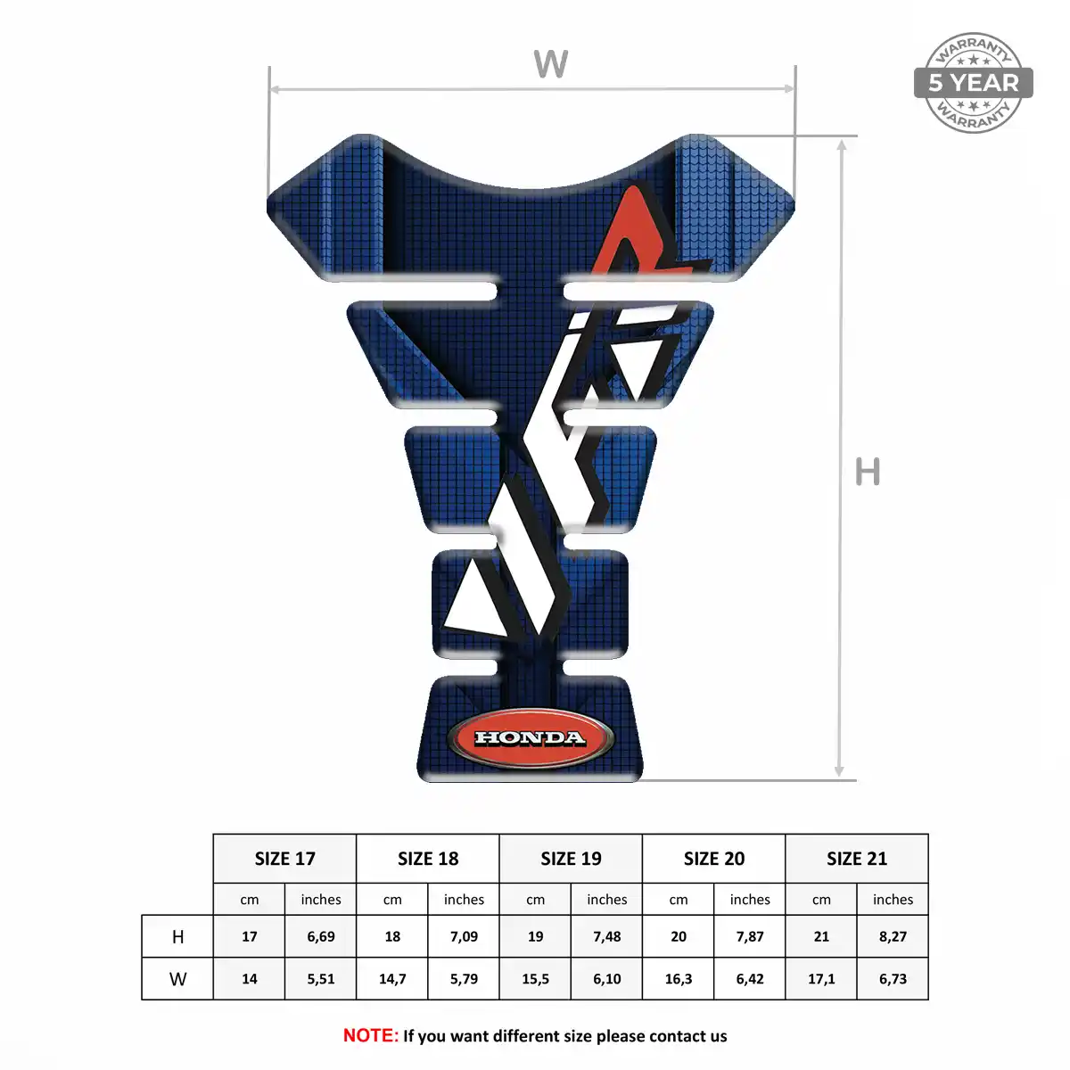 Honda Motorcycle Tank Protector Exclusive Series