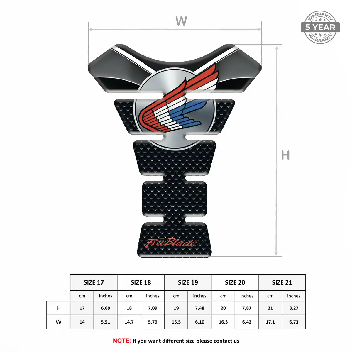 Honda Motorcycle Tank Sticker Noble Edition