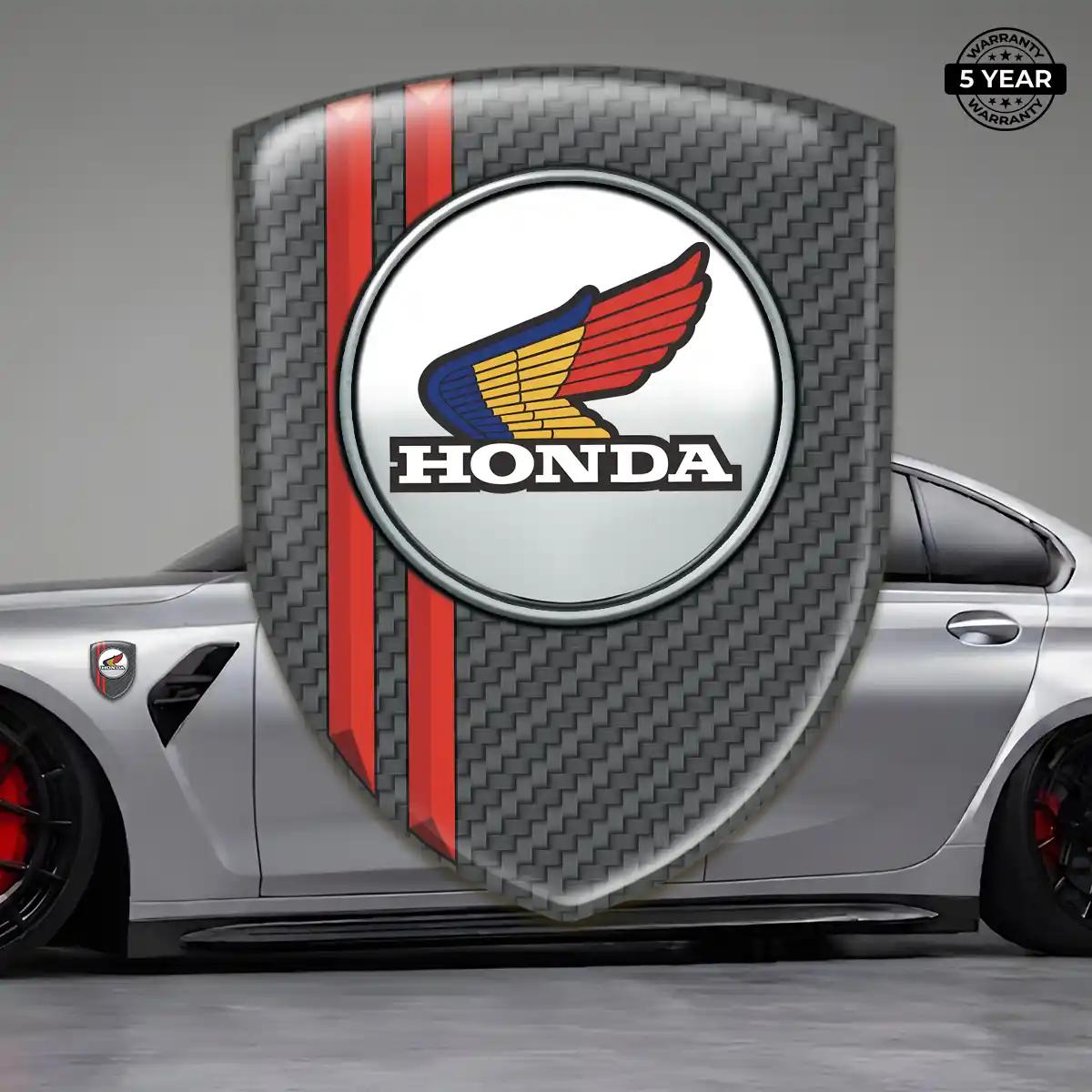Honda Polyurethane Domed Sticker Resin Luxe