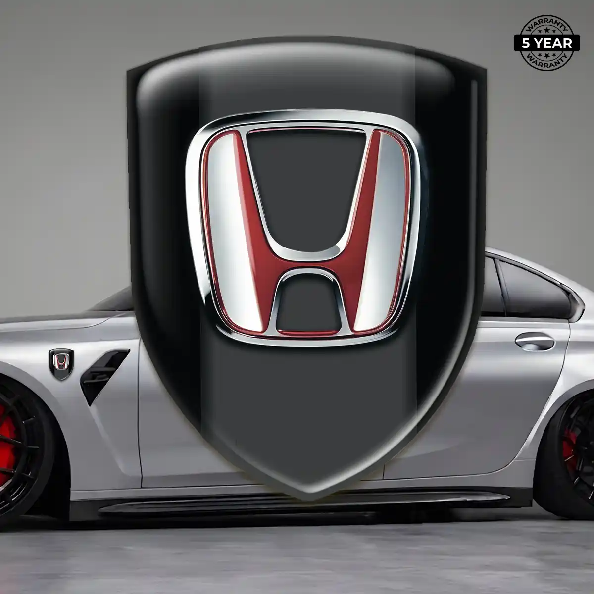 Honda Polyurethane Domed Sticker Sleek Style