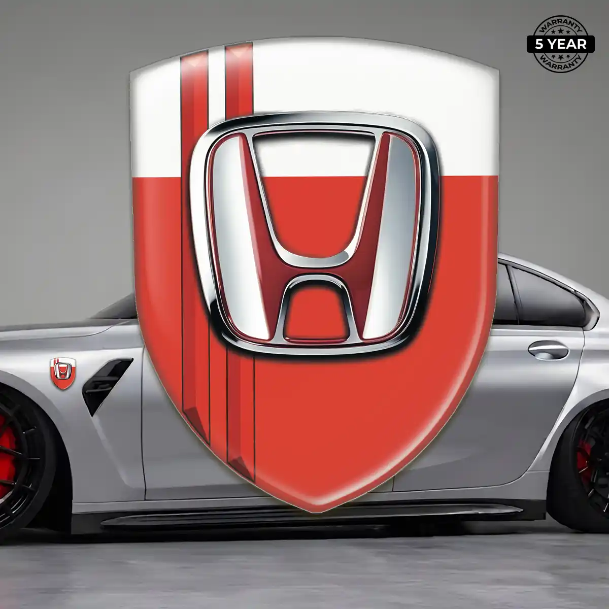 Honda Resin Domed Sticker Sleek Style