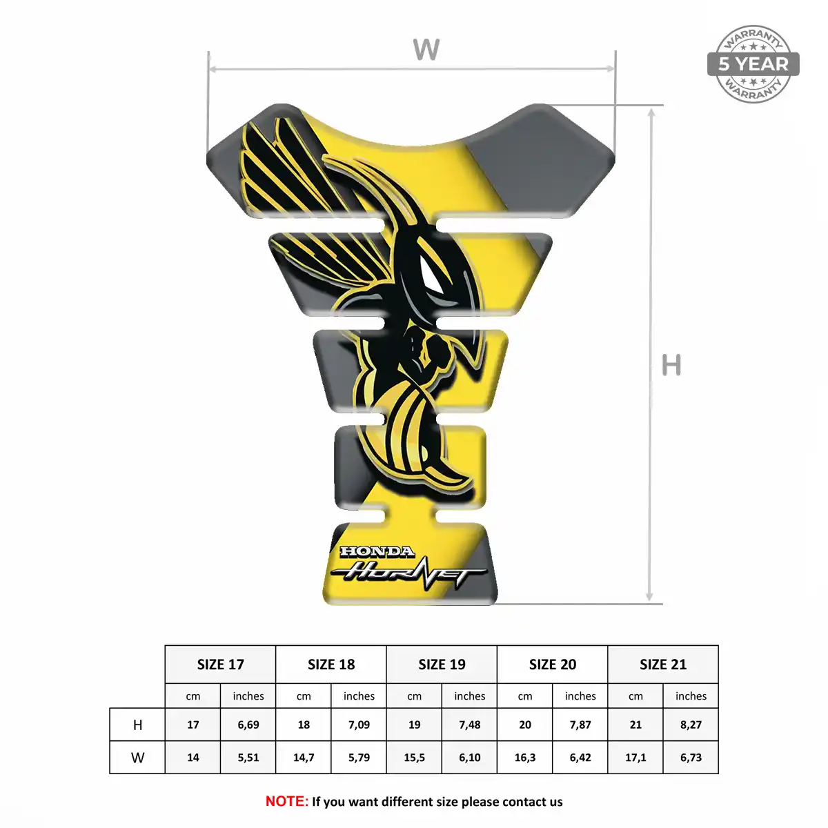 Honda Self Adhesive Tank Pad Elite Edition
