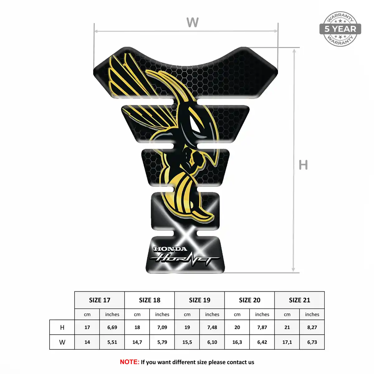 Honda Self Adhesive Tank Pad Exclusive Series