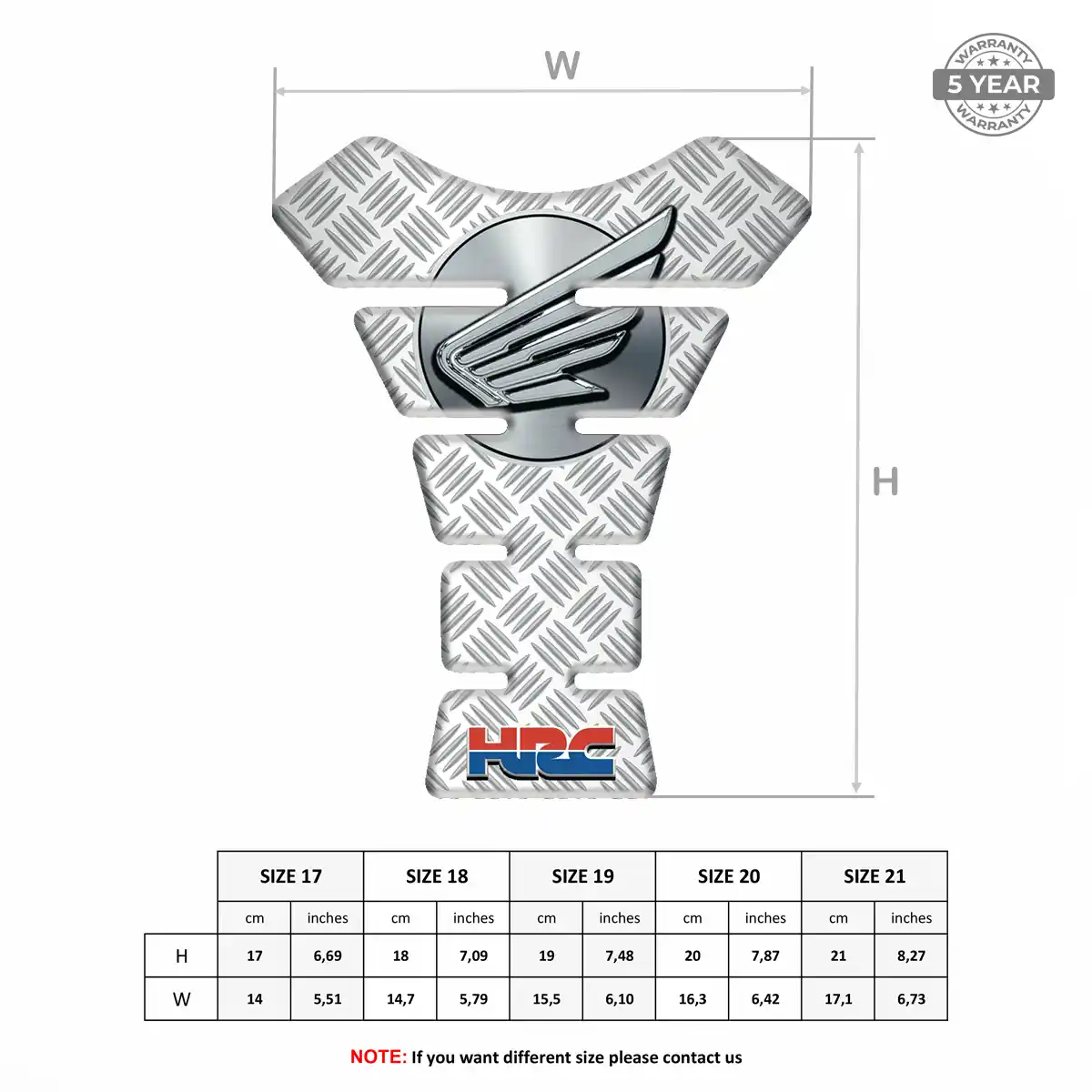 Honda Self Adhesive Tank Pad Prestige Line