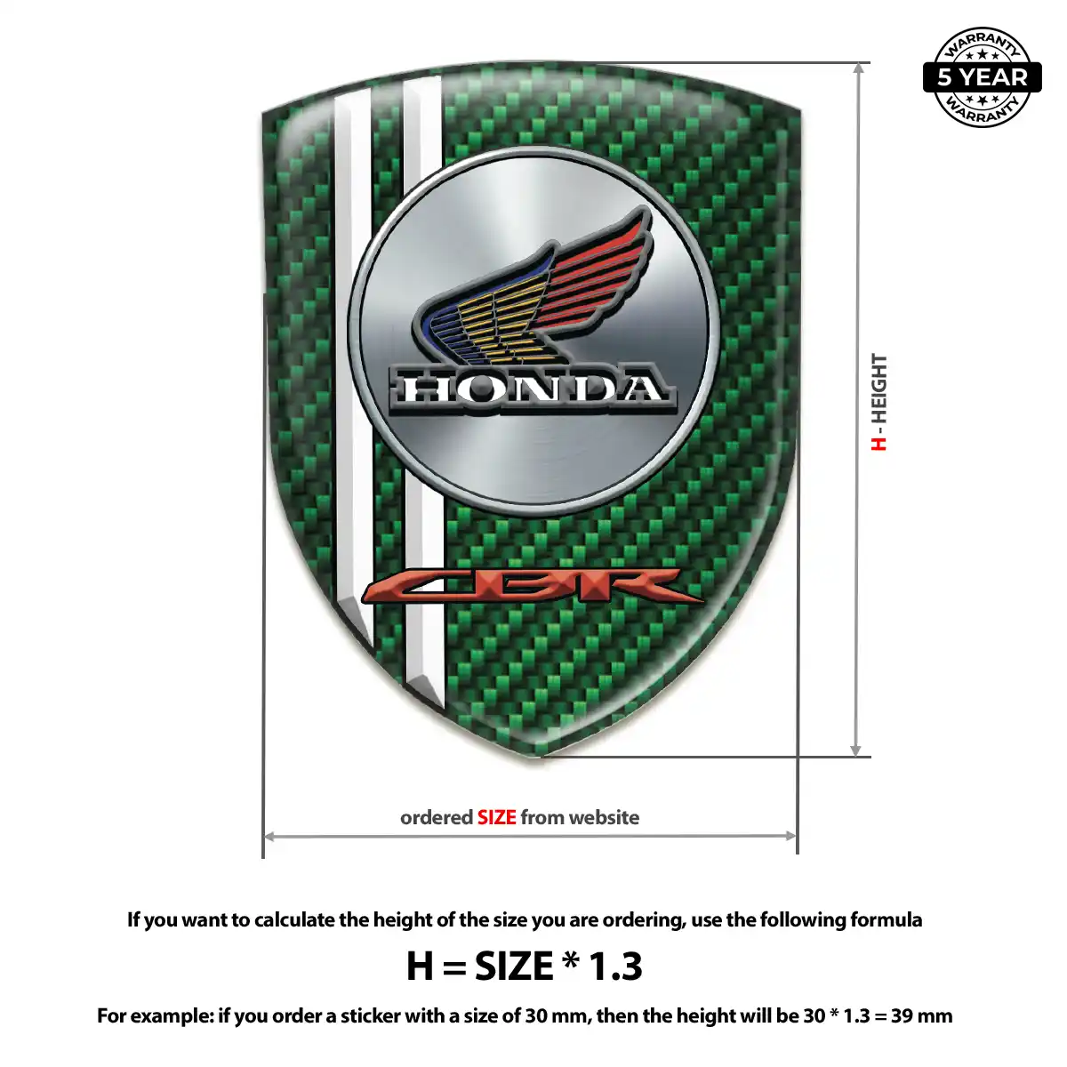 Honda Silicone Badge Cabin Style