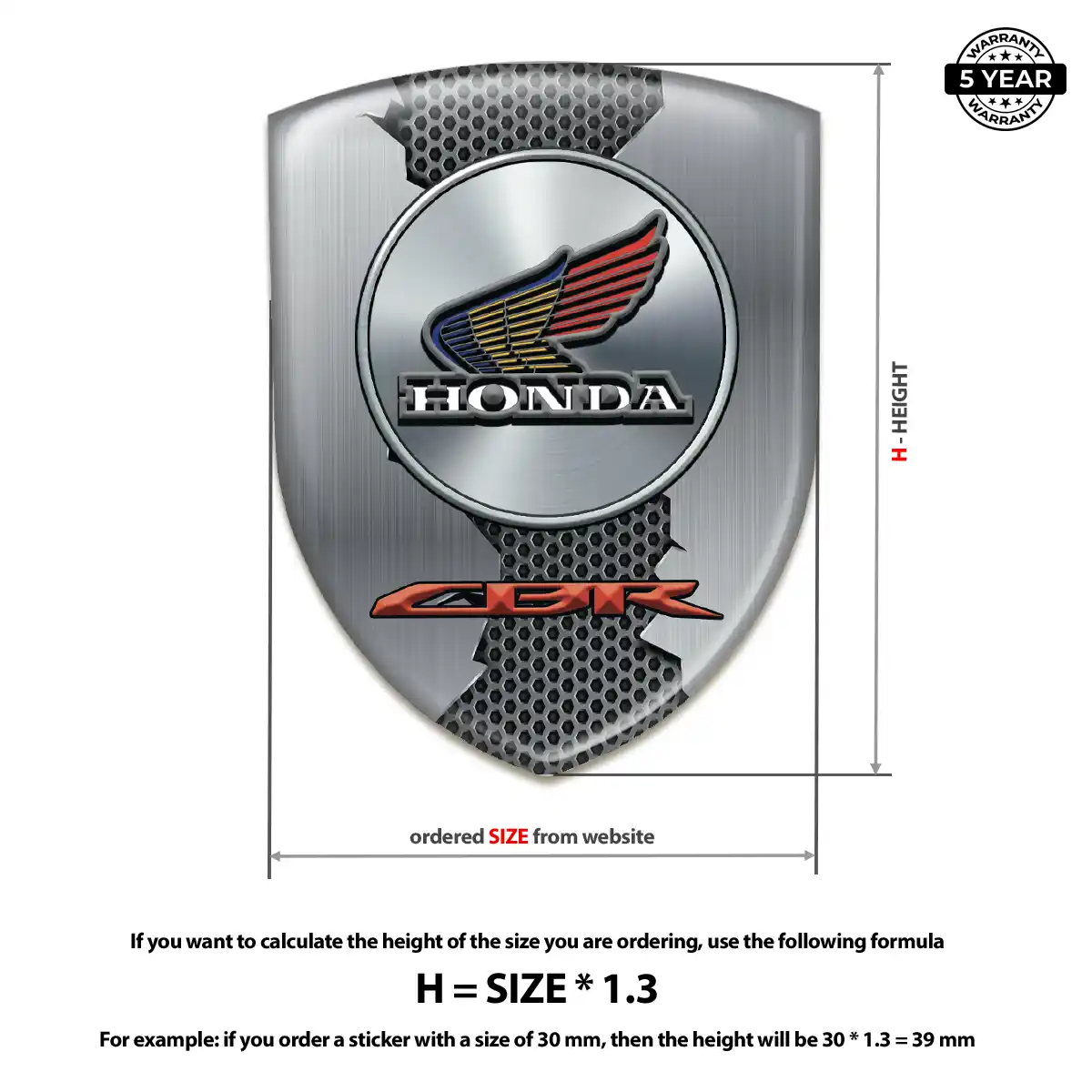 Honda Silicone Badge Signature Grade