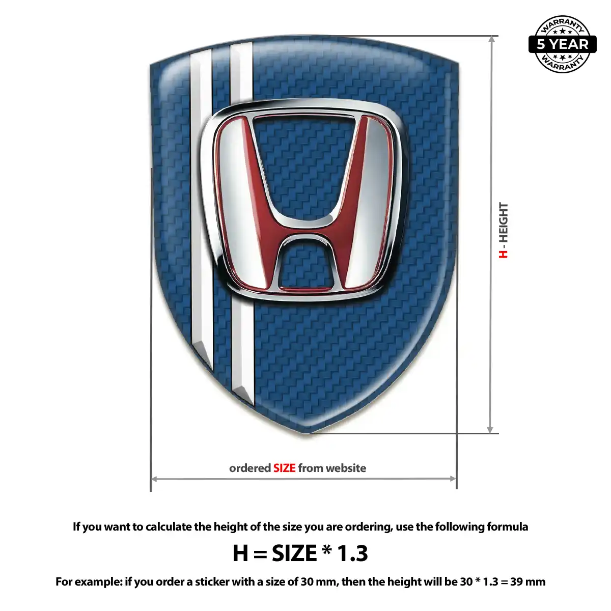 Honda Silicone Badge Superior Craft