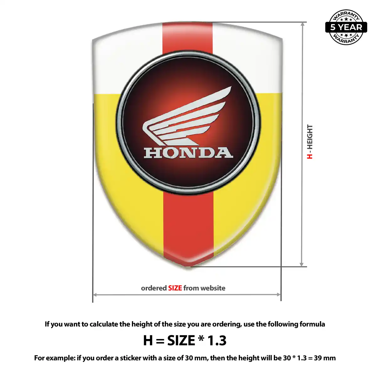 Honda Silicone Emblem Elite Edition