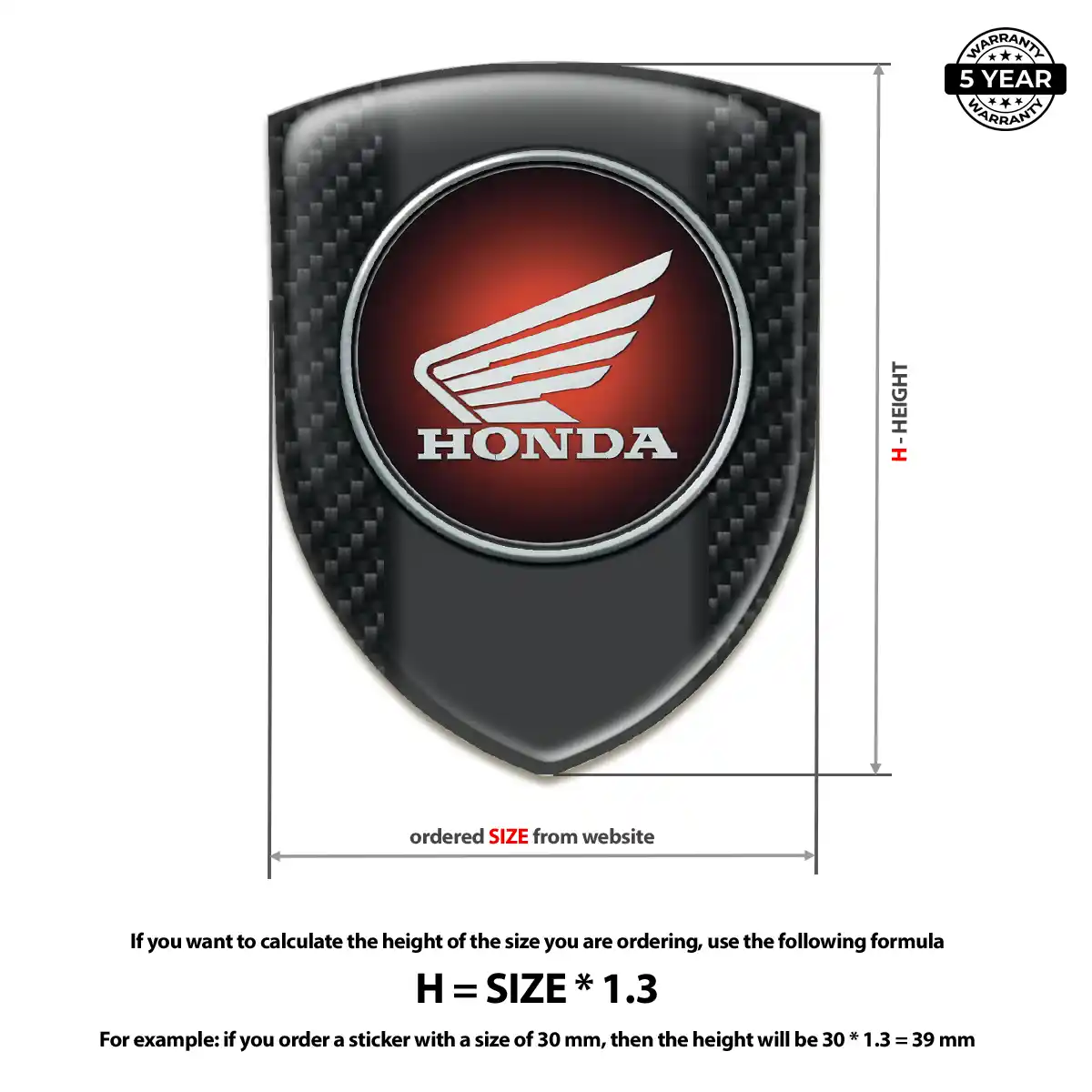 Honda Silicone Emblem Exclusive Series