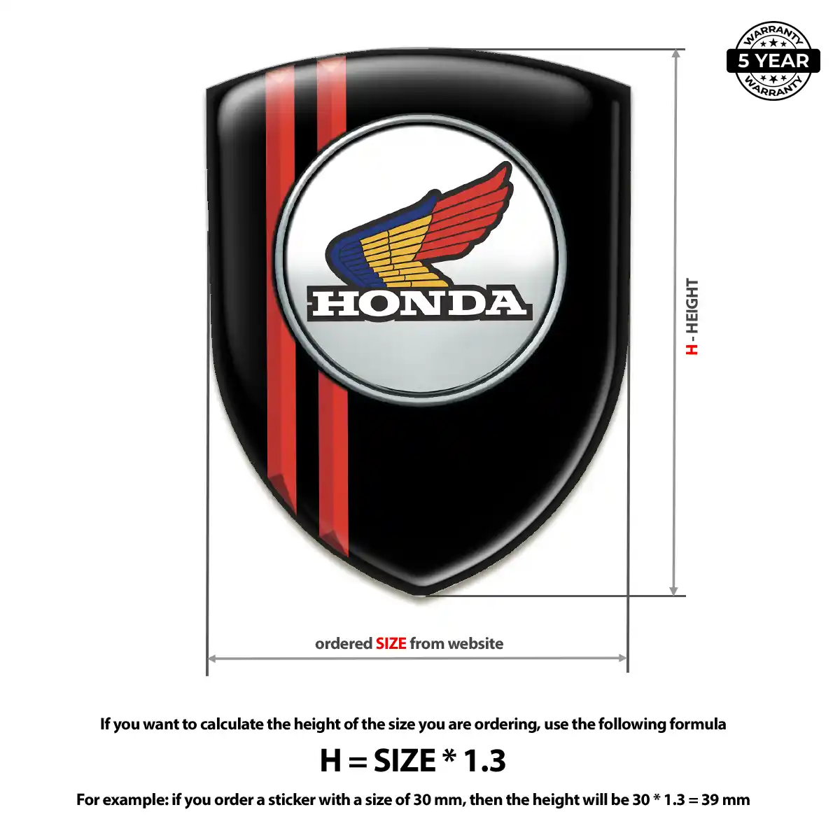 Honda Silicone Emblem Interior Elegance