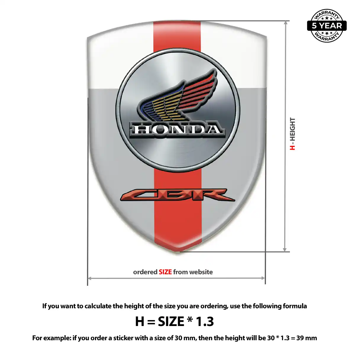 Honda Silicone Emblem Noble Edition