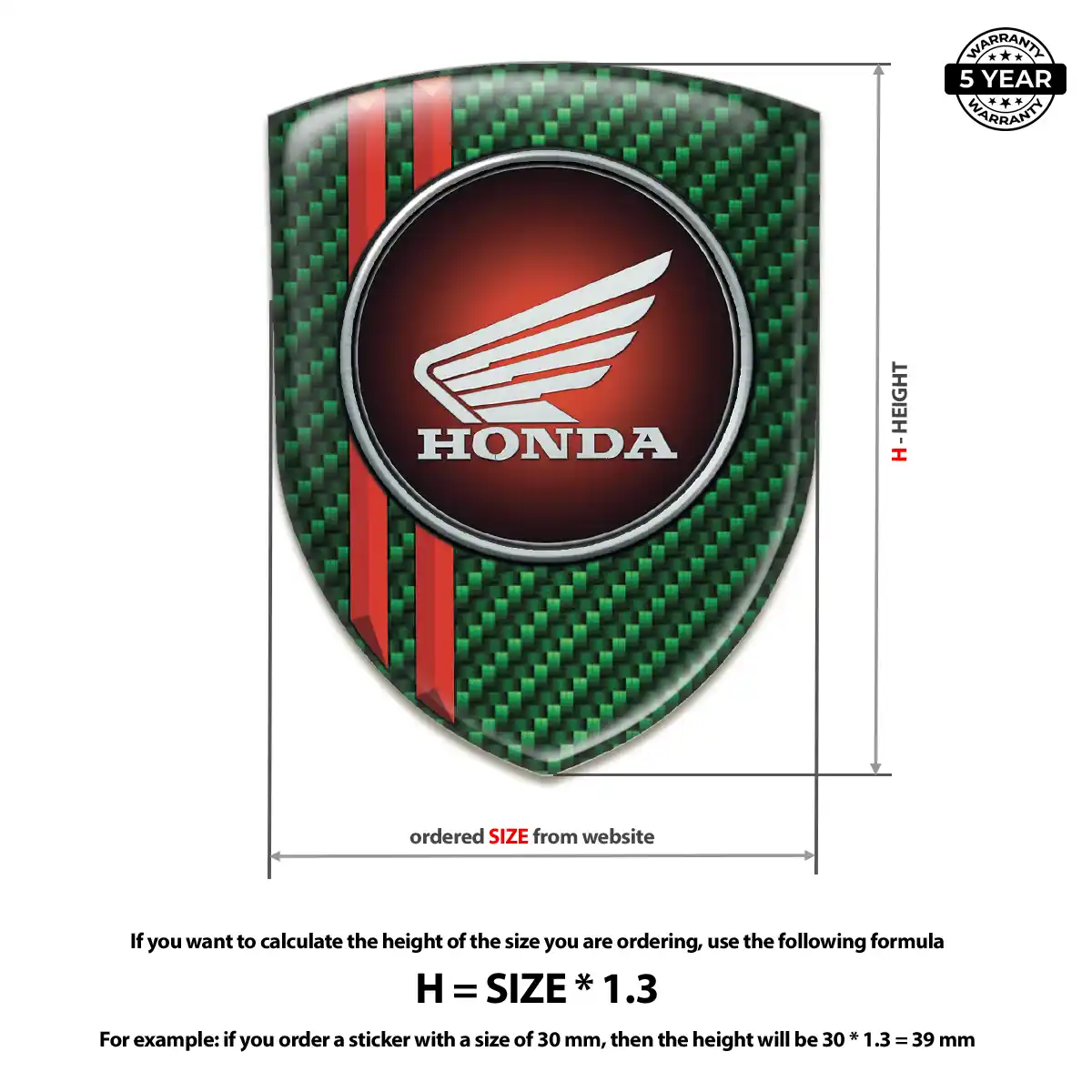 Honda Silicone Emblem Signature Grade