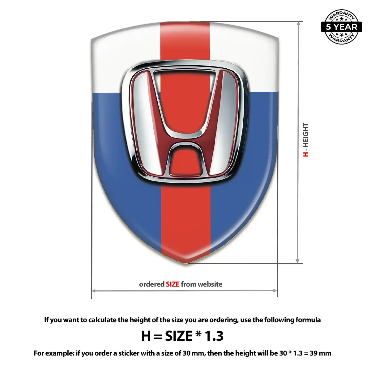 Honda Silicone Sticker Noble Edition