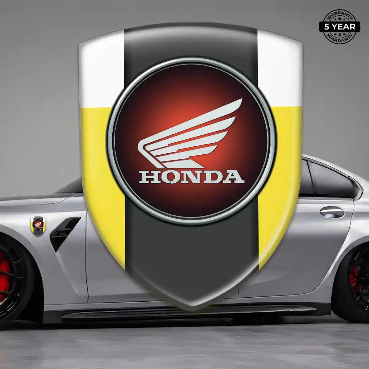 Honda Silicone Sticker Sleek Style