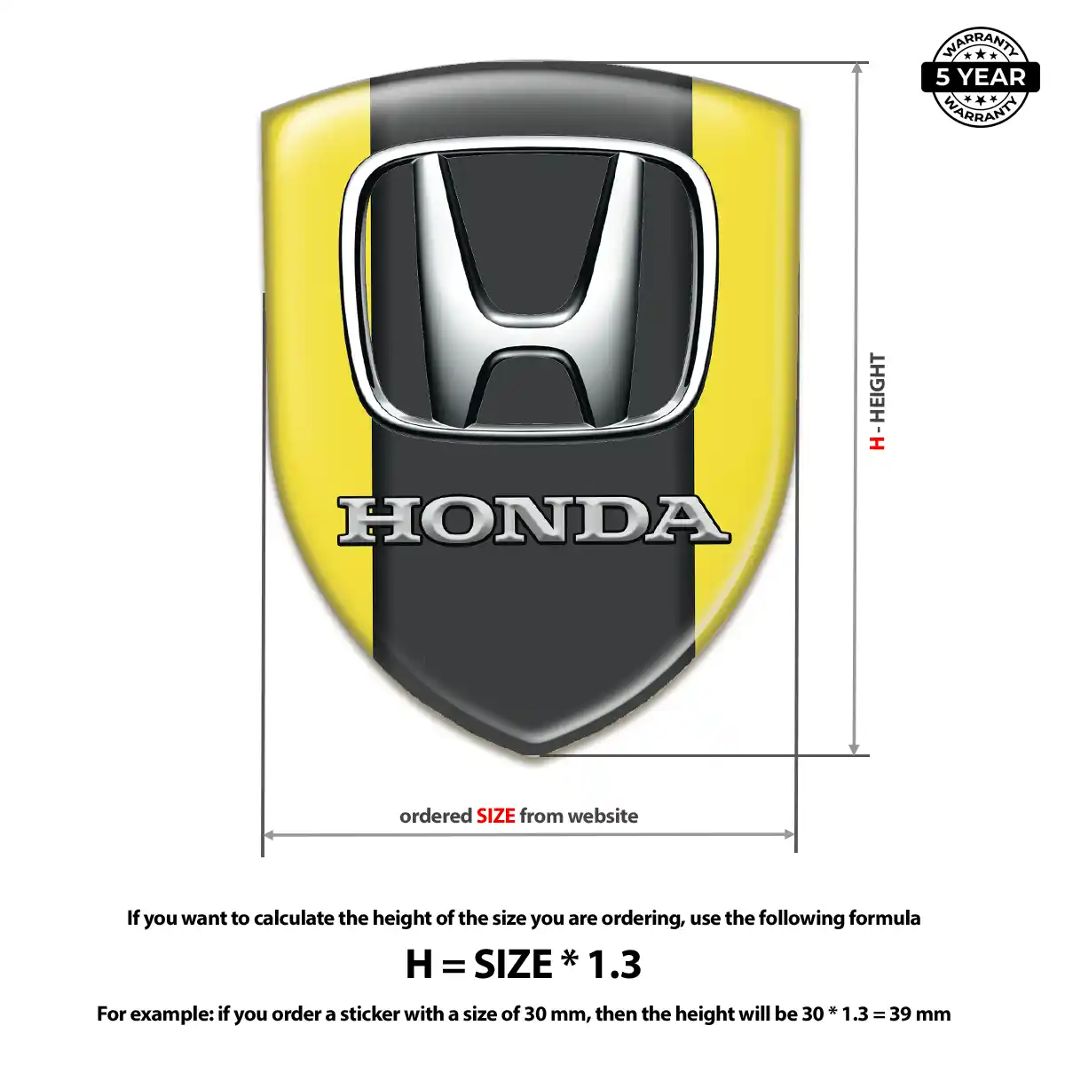 Honda Sticker Cabin Style