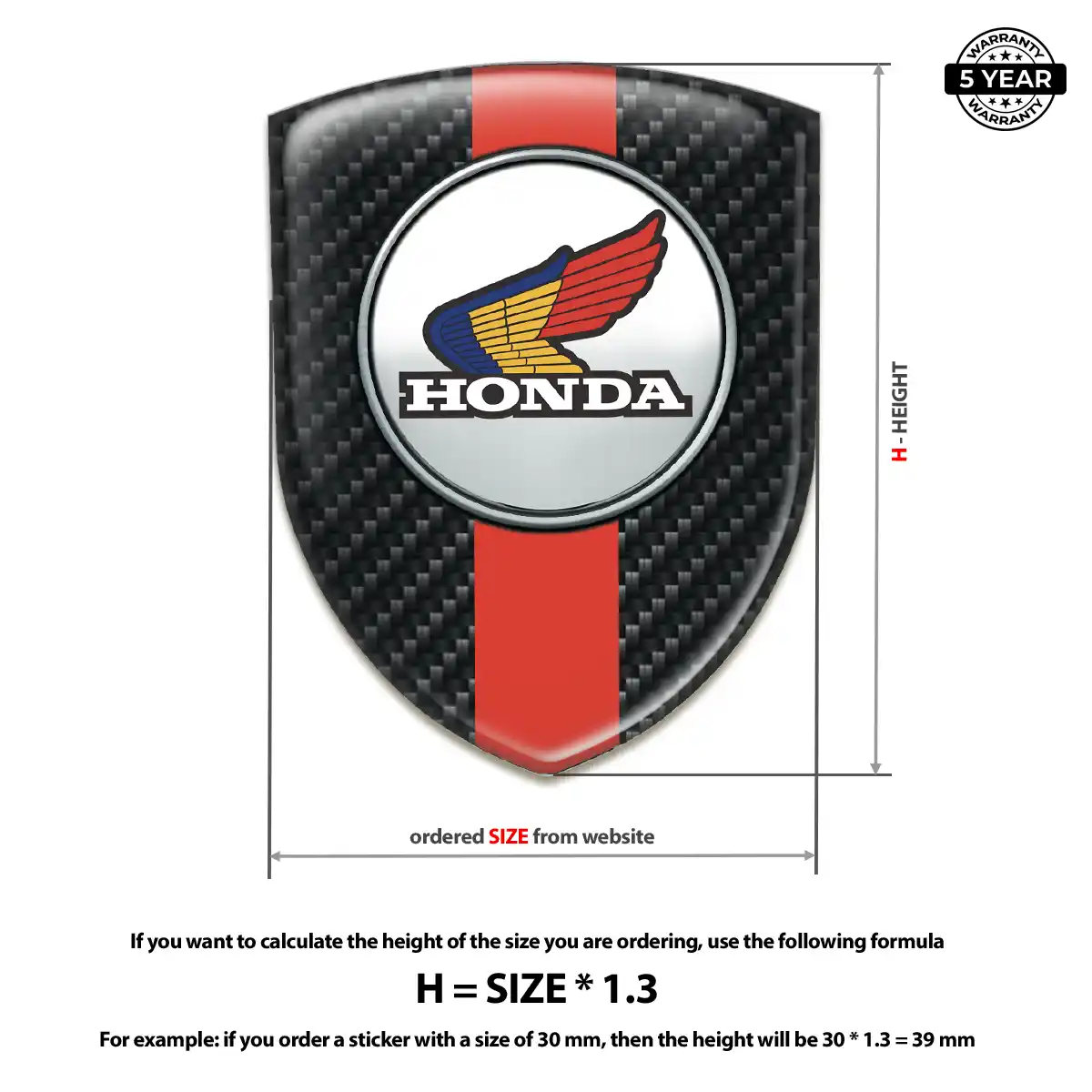 Honda Sticker Deluxe Edition