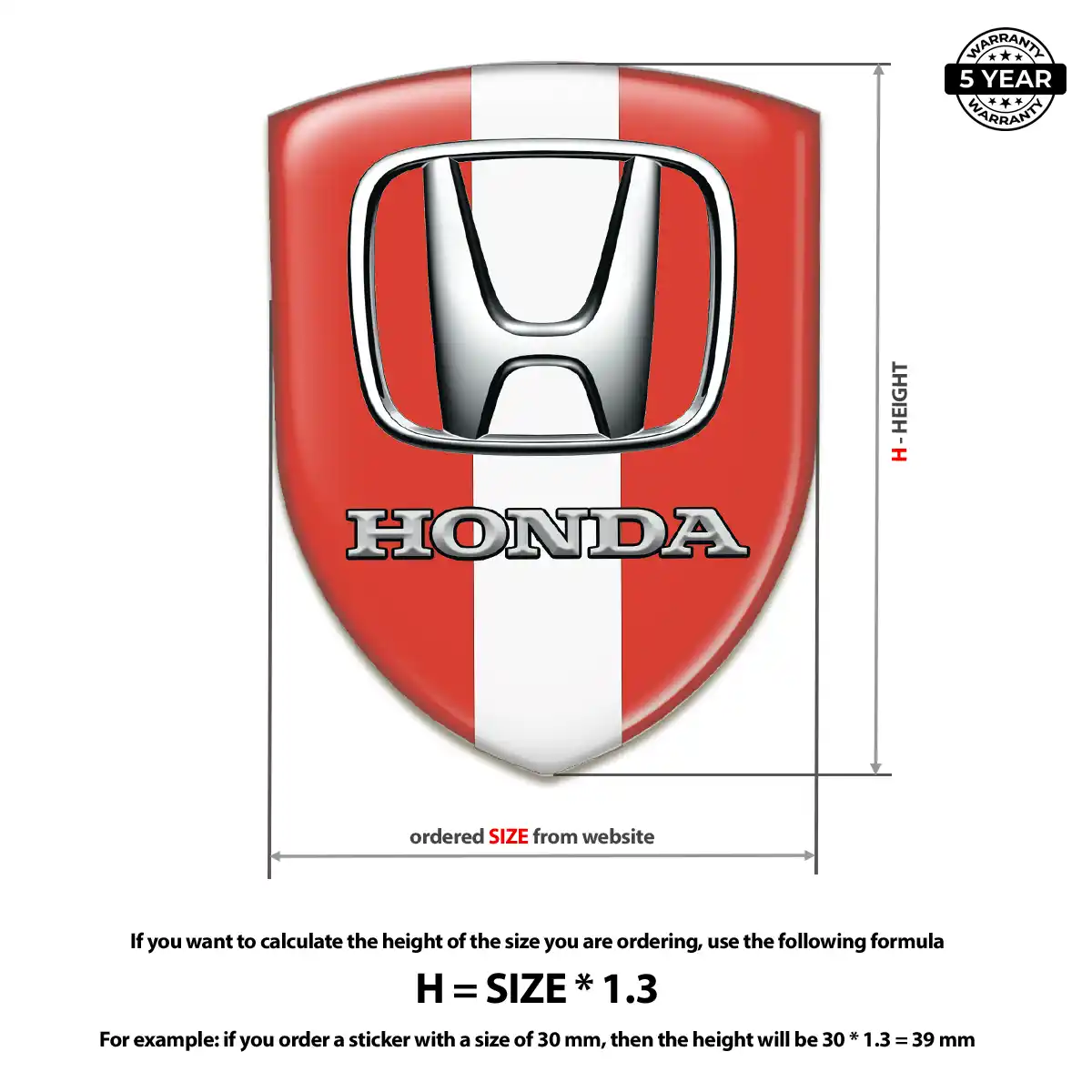 Honda Sticker Exclusive Series