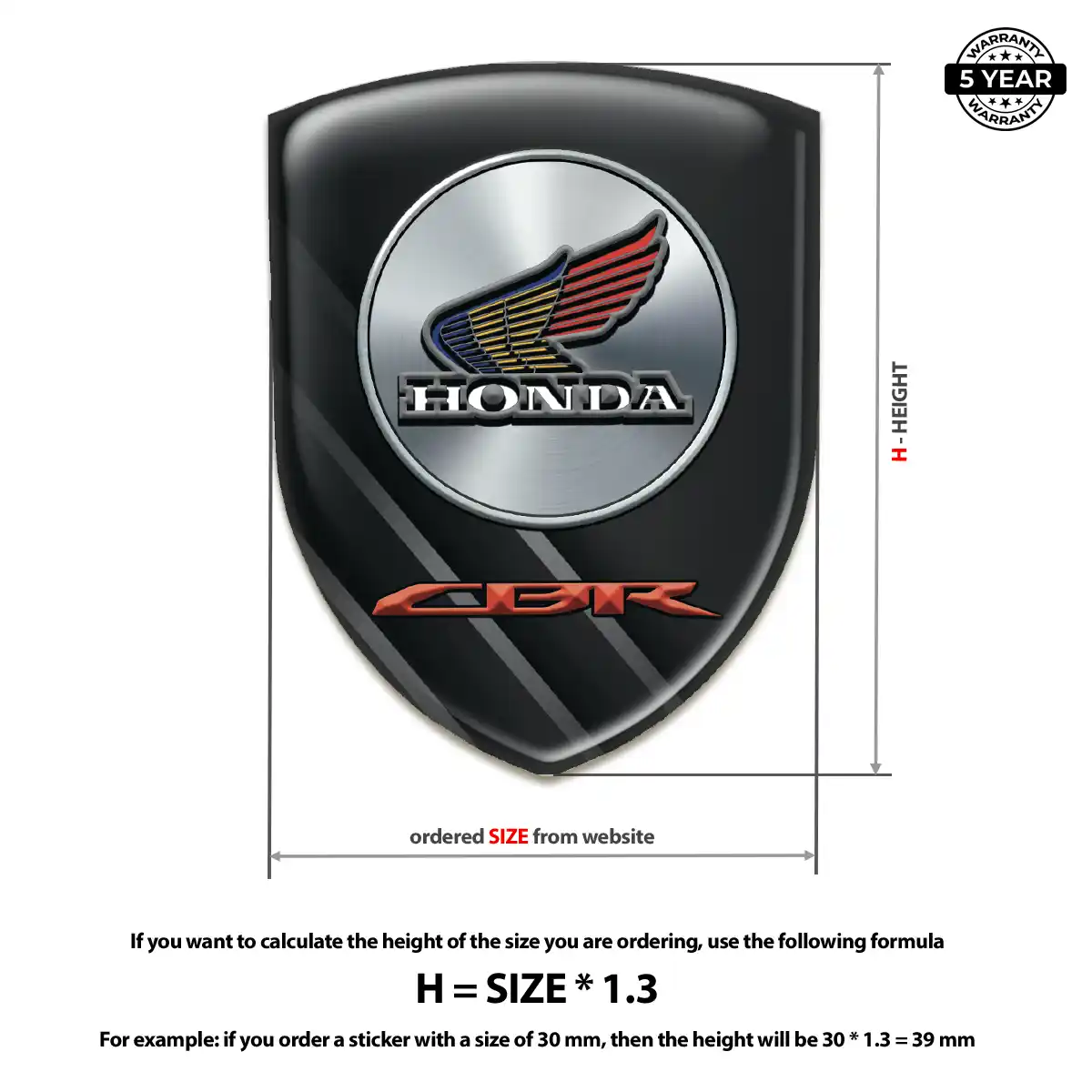 Honda Sticker Exterior Luxe
