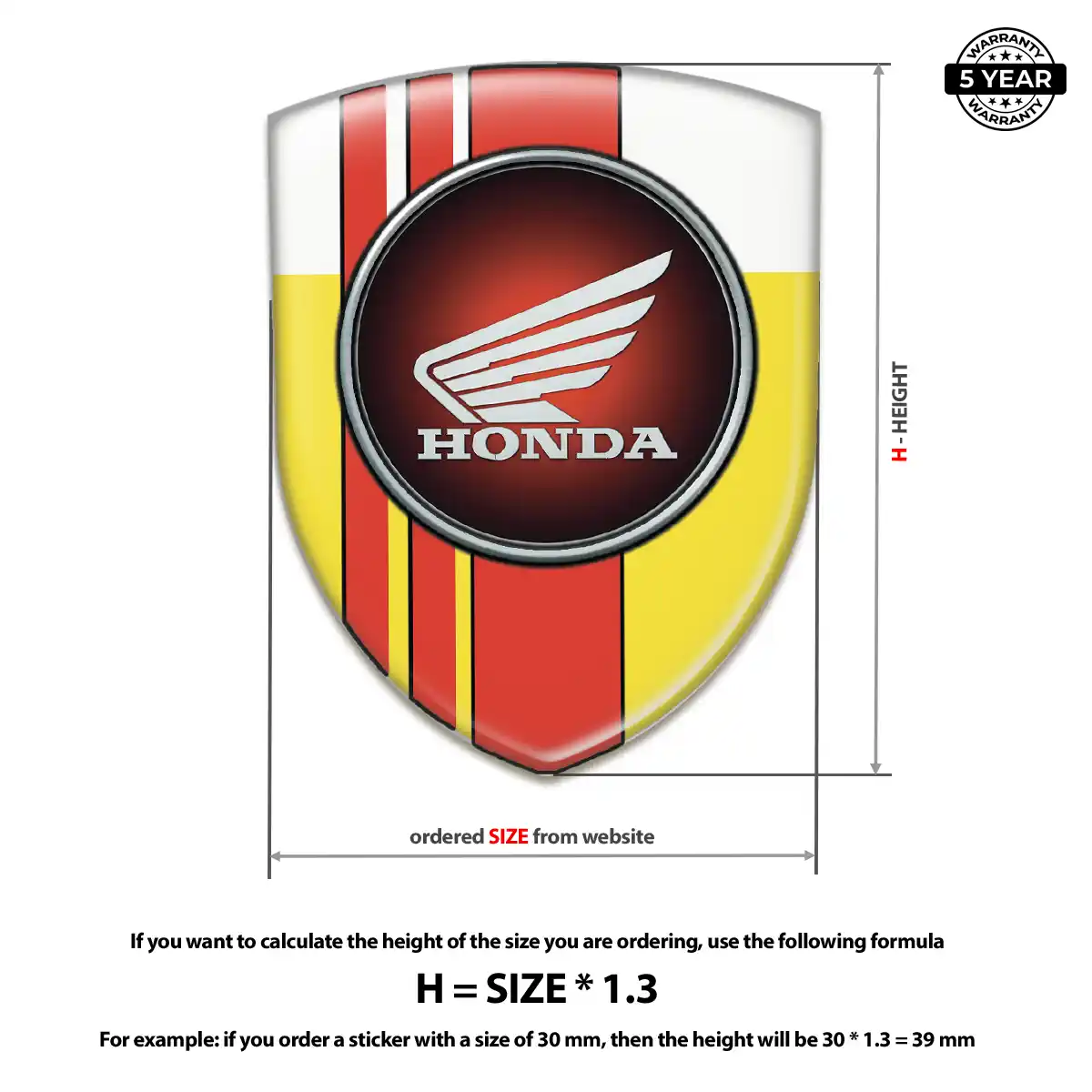 Honda Sticker Interior Elegance