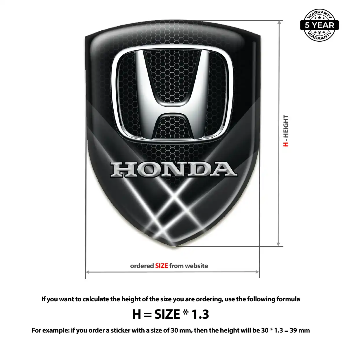 Honda Sticker Opulent Line