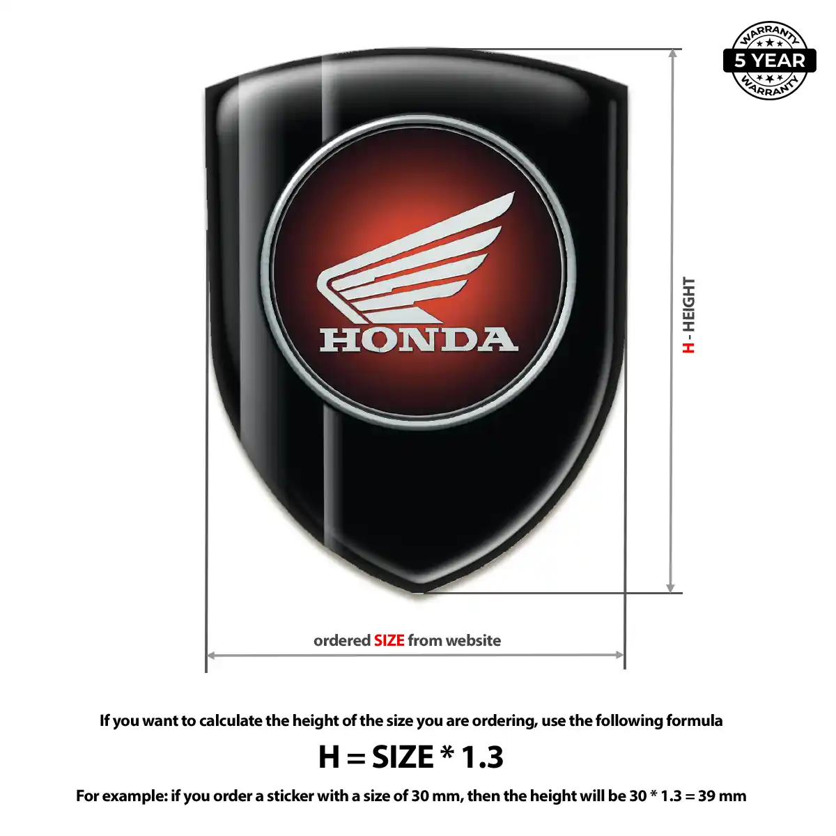 Honda Sticker Outer Style