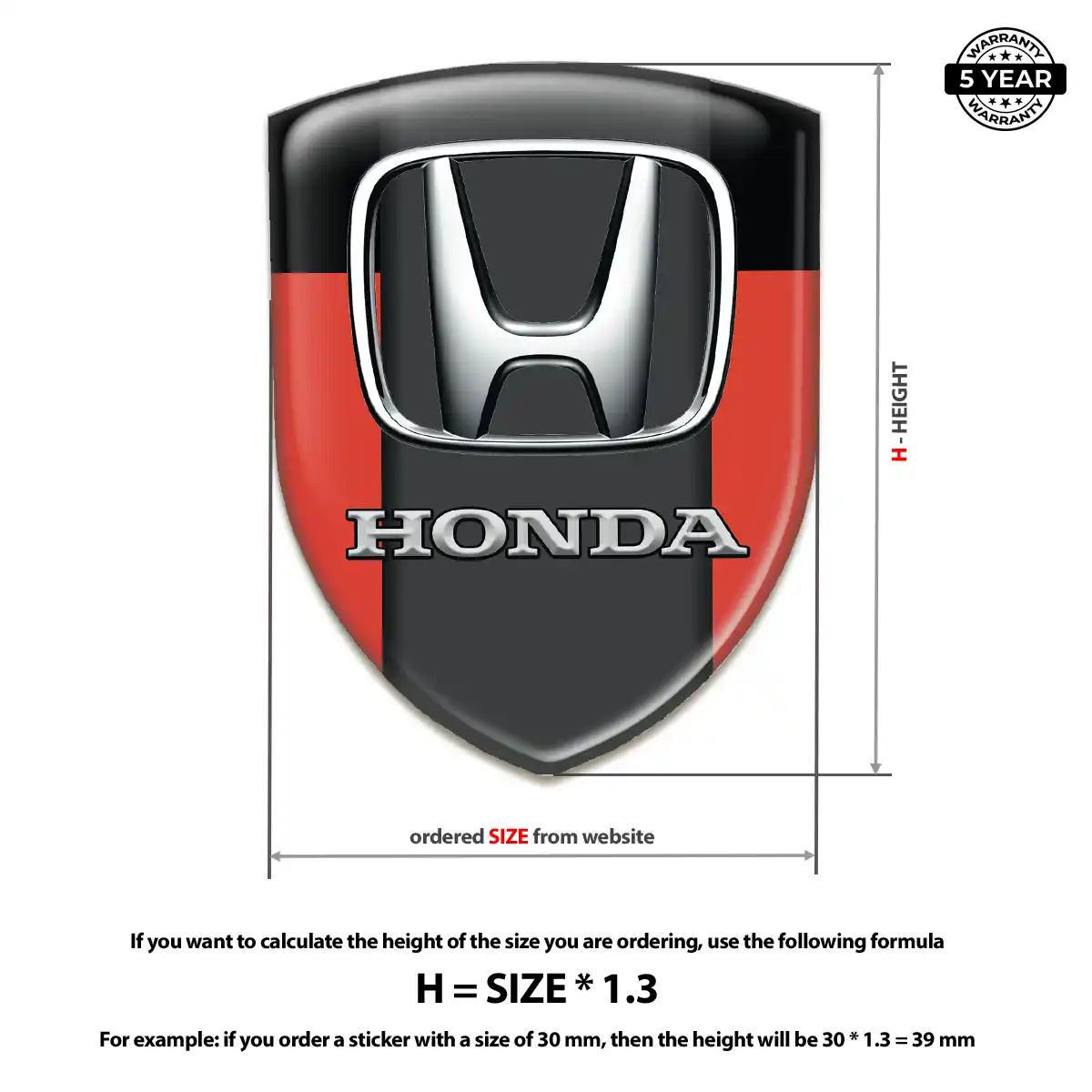 Honda Sticker Prestige Line
