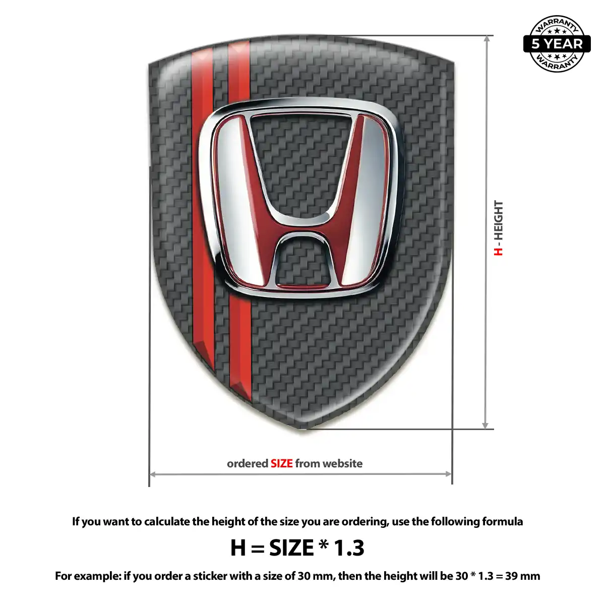 Honda Sticker Prime Quality