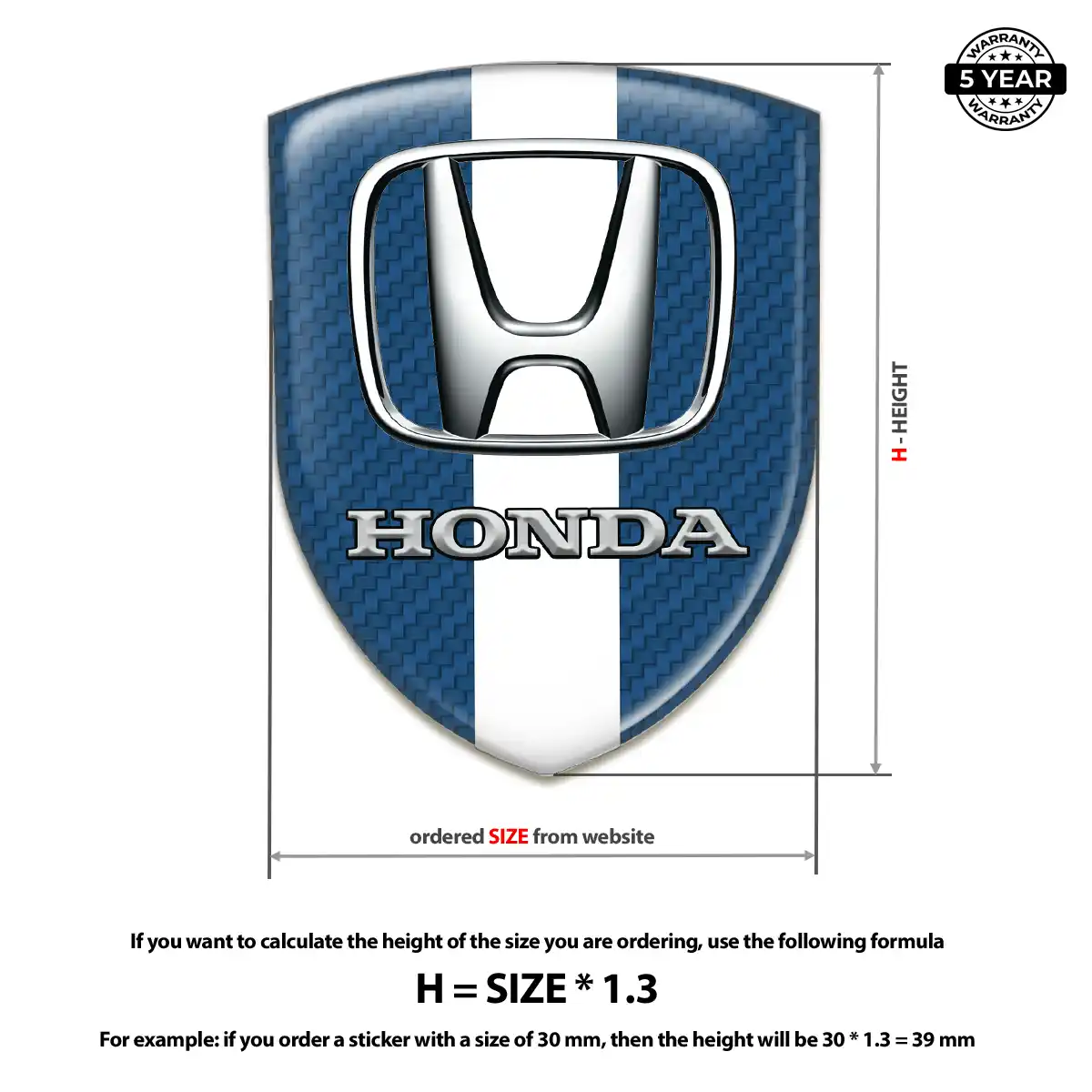 Honda Sticker Superior Craft