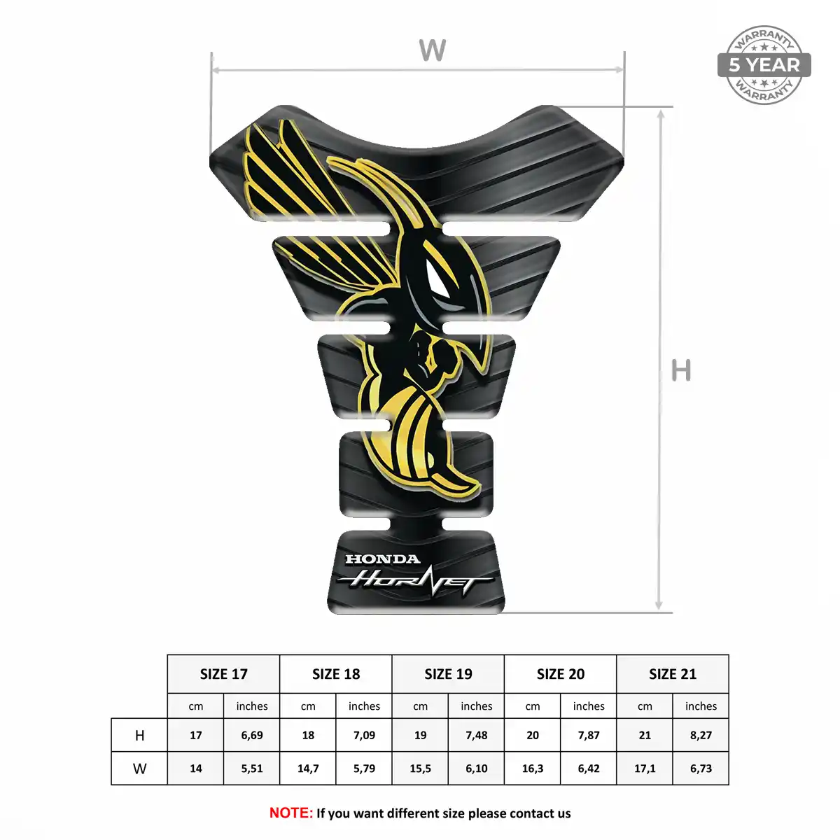 Honda Tank Decal Refined Design