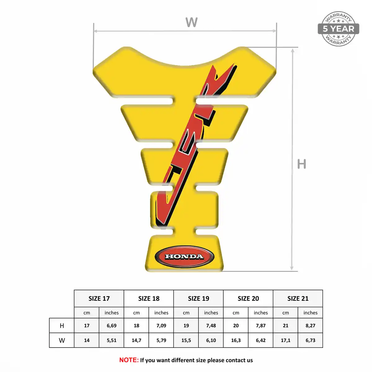 Honda Tank Decal Signature Grade