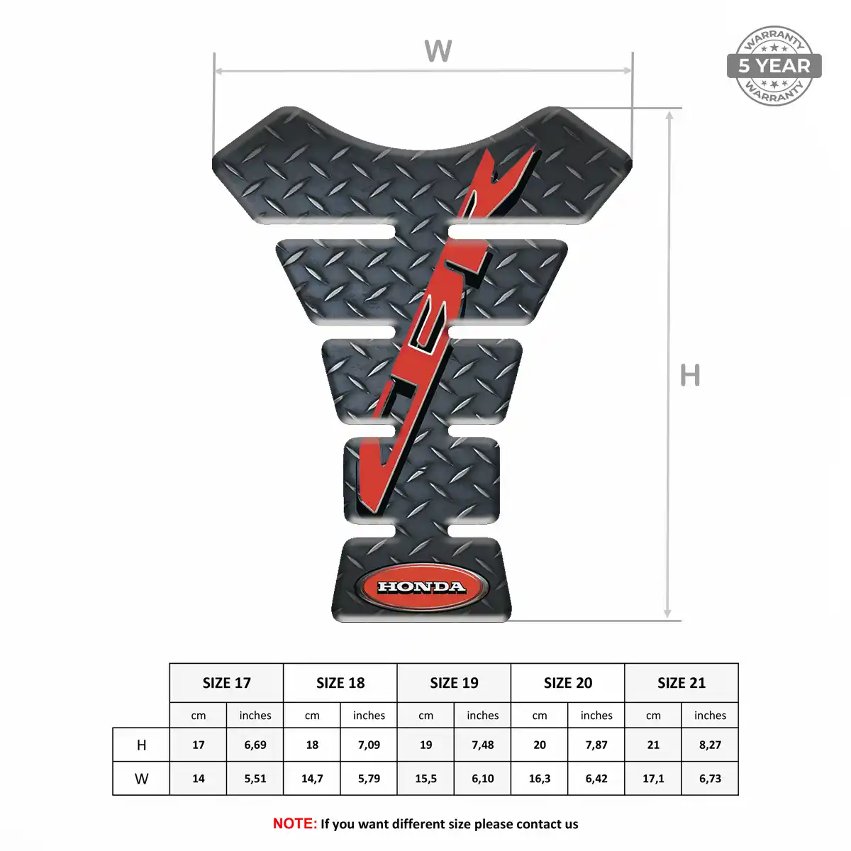 Honda Tank Fuse Guard Deluxe Edition