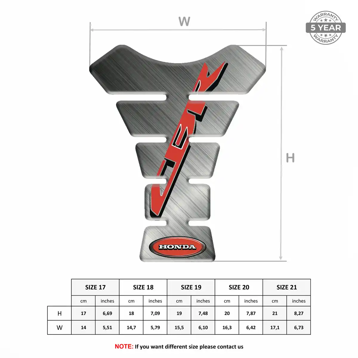 Honda Tank Fuse Guard Motorbike Exclusive Series