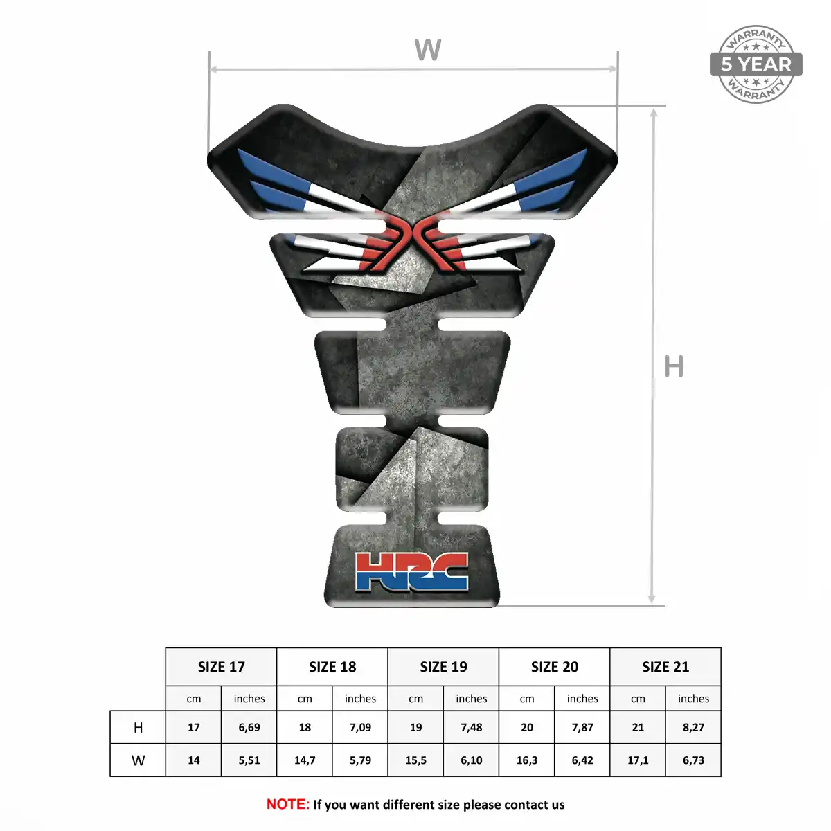 Honda Tank Fuse Guard Motorbike Prime Quality