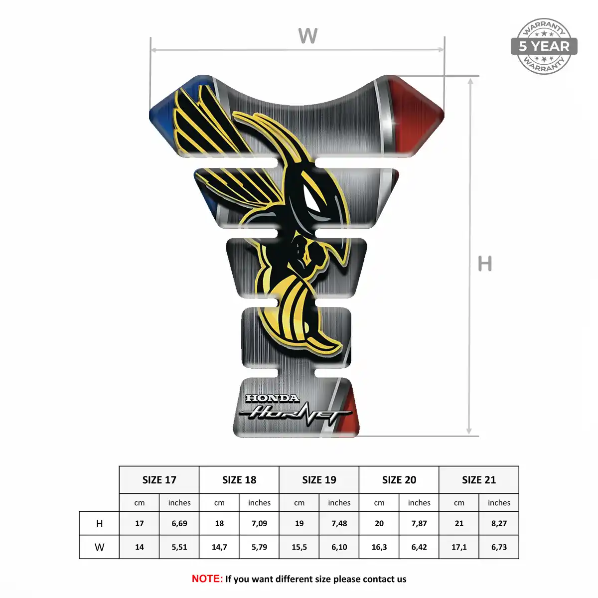 Honda Tank Fuse Guard Motorcycle Elite Edition