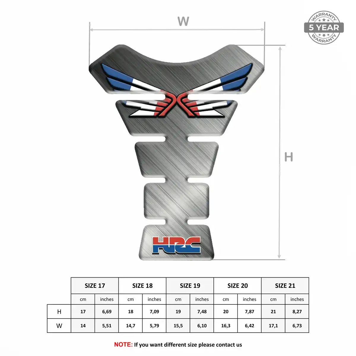Honda Tank Fuse Guard Motorcycle Opulent Line