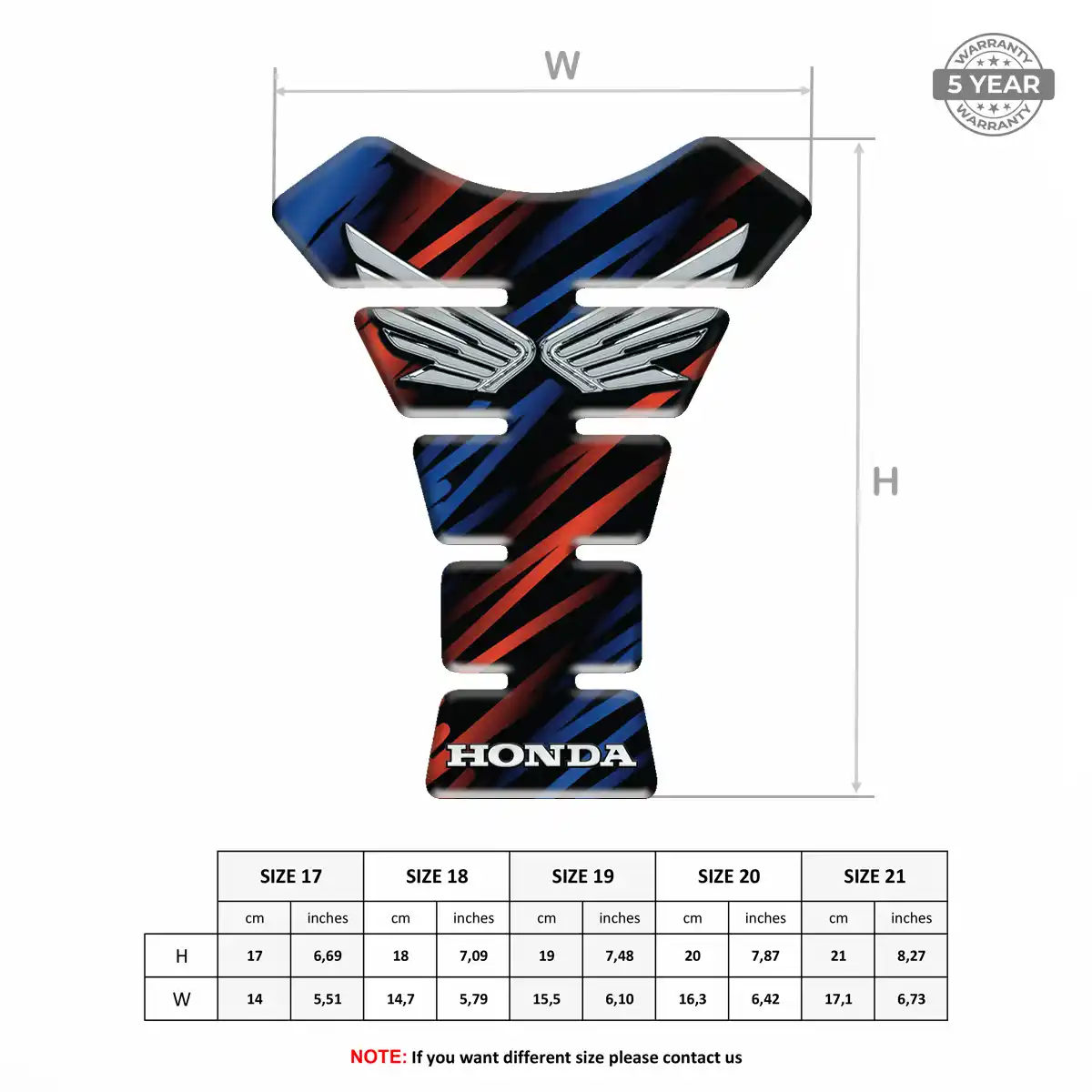 Honda Tank Fuse Guard Motorcycle Sleek Style
