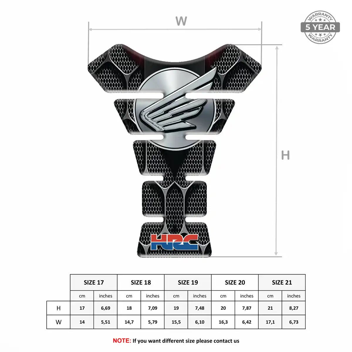 Honda Tank Fuse Motorbike Noble Edition