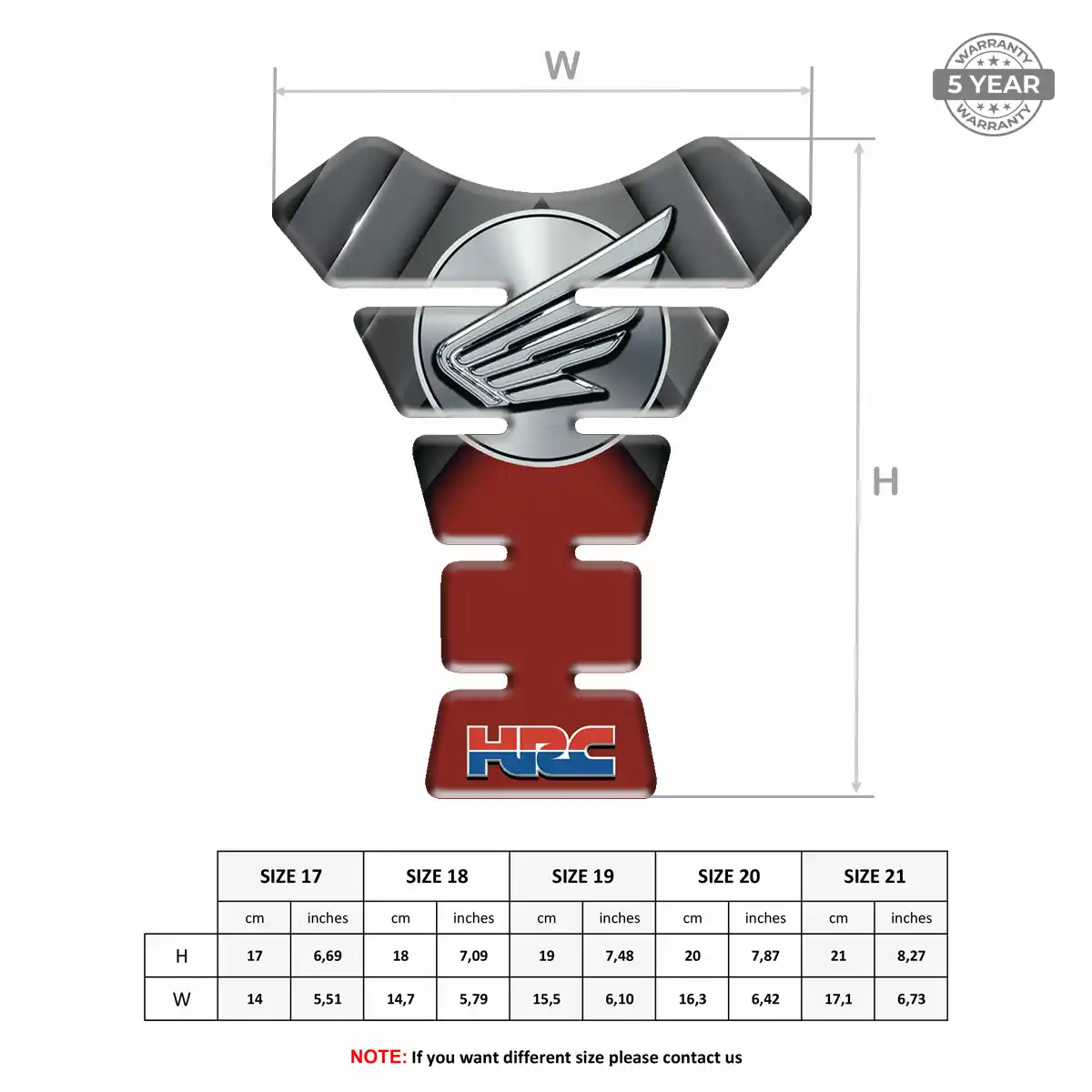 Honda Tank Fuse Pad Elite Edition