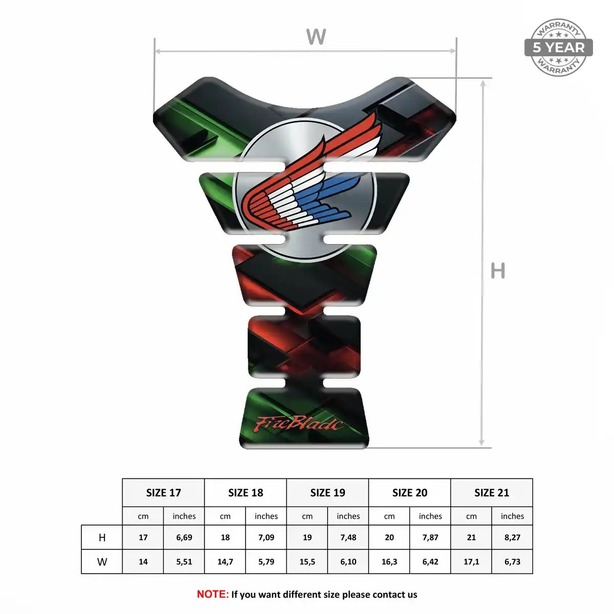 Honda Tank Fuse Pad Exclusive Series