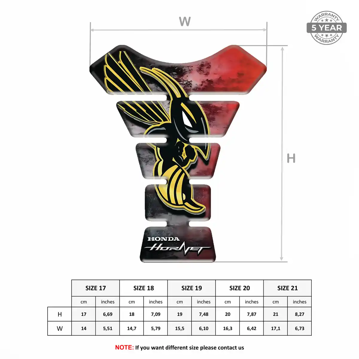 Honda Tank Fuse Pad Motorcycle Noble Edition