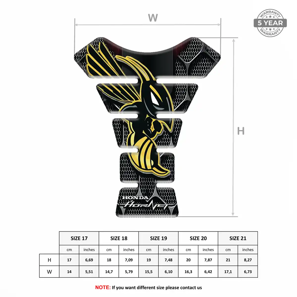 Honda Tank Fuse Pad Resin Elite