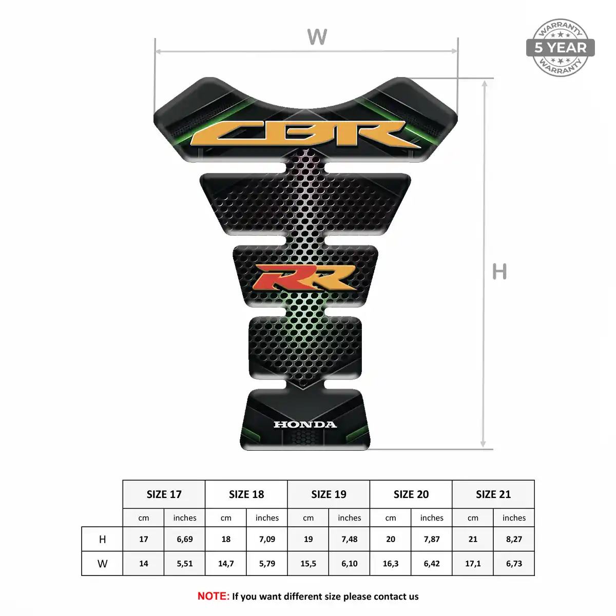 Honda Tank Fuse Pad Superior Craft