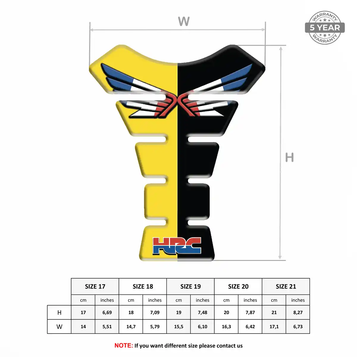 Honda Tank Fuse Pads Motorbike Superior Craft