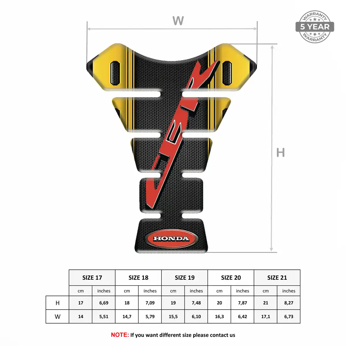 Honda Tank Fuse Pads Motorcycle Noble Edition