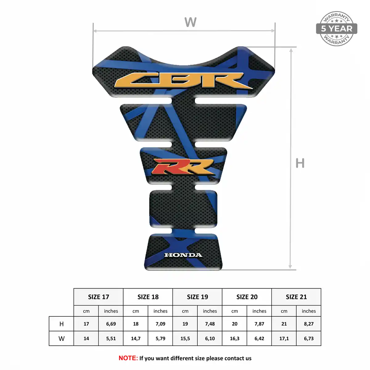Honda Tank Fuse Pads Signature Grade